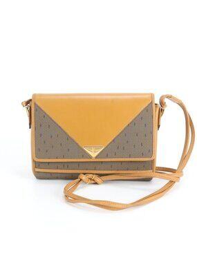 Saint Laurent Vintage Yves YSL Crossbody Leather Shoulder Bag Eem